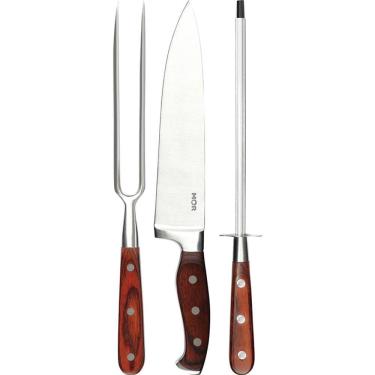 Imagem de Conjunto para Churrasco Steel 3 Peças 3945 - Mor