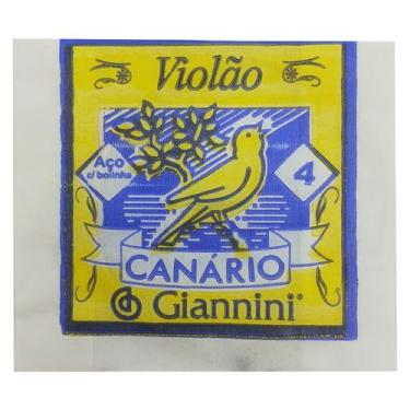 Imagem de Corda AVULSA violao aço 4a Ré GIANNINI CANARIO bolinha