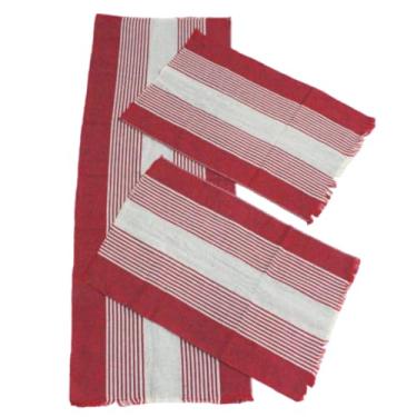 Imagem de Jogo de Cozinha Tapete e Passadeira 3 Peças Liso (Vermelho-Liso)