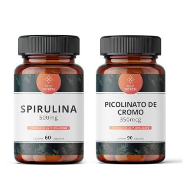 Imagem de Spirulina 500Mg 60 cps + Picolinato De Cromo 350Mcg 90 cápsulas