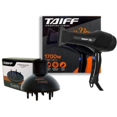 Imagem de Kit taiff secador profissional new smart 1700w - 220v + difusor de ar 