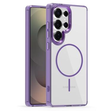 Imagem de Lunivop Capa transparente compatível com Samsung Galaxy S25 Ultra, [compatível com carregamento sem fio Magsafe], resistente ao amarelamento magnético para S 25 Ultra de 16,9 cm 2025, capas de