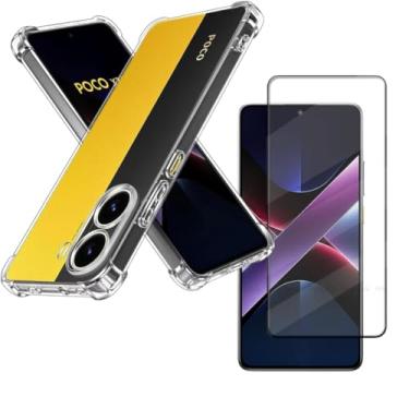 Imagem de Capa Capinha Anti Impacto + Película Premium 9D Cerâmica Compatível Com Xiaomi Poco X7 Pro 5G - Hard Glass Store