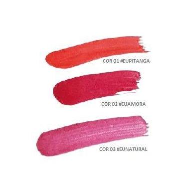 Imagem de Kit lip tint gel vegano 5ml com 3 cores - anne louise
