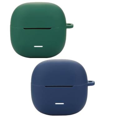 Imagem de Acddeny Capa de fone de ouvido compatível com redmi Buds 6 Lite, [suporta carregamento sem fio] [capa protetora à prova de choque] capa de silicone para fone de ouvido (azul-verde)