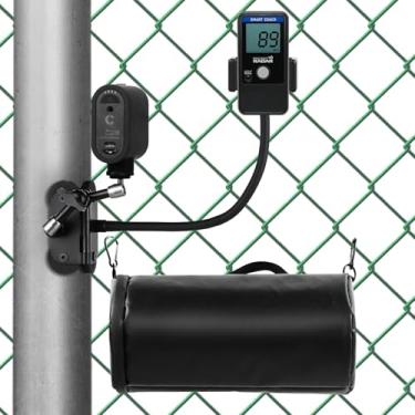 Imagem de Suporte magnético atualizado para Mevo Start, GoPro, iPhone e Radar de bolso, suporte de cerca de câmera com dois pontos de montagem de 1/10.2 cm, bolsa portátil e clipe de radar de bolso para