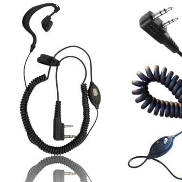 Imagem de Fone De Ouvido Para Radio Comunicador Walkie Talkie Com Microfone Acoplado