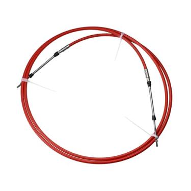 Imagem de REPAIROCK 1 peça 3 metros 3 metros tipo marítimo 3300 / 33C cabo caixa de controle remoto de mudança do acelerador para Yamaha motor de popa barco motor motor motor de direção vermelho peças de