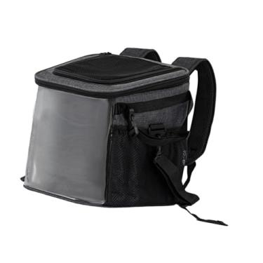 Imagem de IEUDNS Cesta de Transporte para Pets, Suporte para Bicicleta, Transportadora de Cães, Instalação Simples, Material Oxford, Cinza Escuro