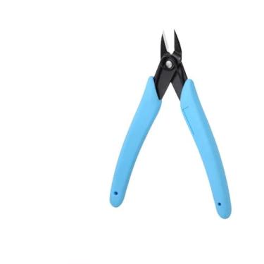 Imagem de Tesoura profissional para remoção de unhas, corrente de metal, cortador resistente, alicate de unha, ferramenta de arte, alicate de manicure, acessórios para unhas, descarregador de broca azul, C