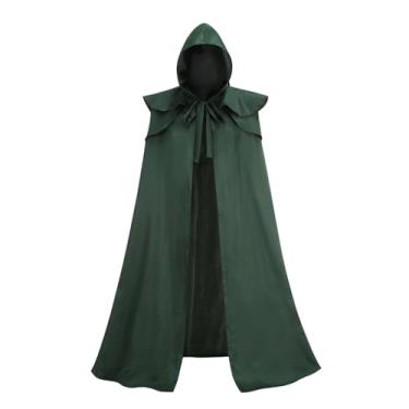 Imagem de AGCOAH Doctor Doom Costume Ranger Cloak with Hood Renaissance Medieval Men Cosplay Party (51 Inch)