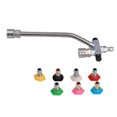 Imagem de Fafeicy Acessório de Cano de Espuma de Alta Eficiência Com Conector de Conexão Rápido de 1/4 de Polegada, Ejetor de Espuma Dupla Com Ganho de Lavagem, Adequado para Carros e Motocicletas