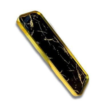 Imagem de Bandeja Decorativa Luxo Marmorizada – Organização Sofisticada para seu Ambiente (Preta)