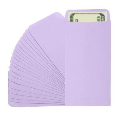 Imagem de PATIKIL Envelope para dinheiro, pacote com 25 envelopes de dinheiro de 16,5 cm x 8,9 cm, sacos para dinheiro, carta de desafio de economia de orçamento, para presente, moedas, cheques, bilhetes, joias