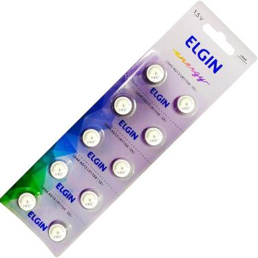 Imagem de Cartela de Bateria LR44 Elgin p/Controles de Portão 1.5V
