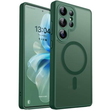 Imagem de Capa de telefone CANSHN para Samsung Galaxy S25 Ultra Deep Green