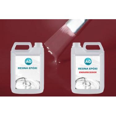 Imagem de Resina Epóxi 1KG + Cor sólida Vermelho Roxo RAL3004 AG - Resinas ag