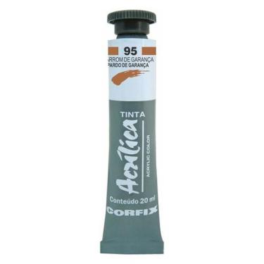 Imagem de Tinta Acrílica 20ml 095 Marrom de Garanca Corfix, 095 MARROM DE GARANC