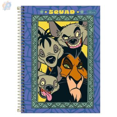 Imagem de Caderno Univ. 1x1 80 Fls Connect Rei Leão - Tilibra, Caderno Rei Leao 