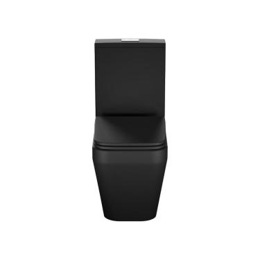 Imagem de Vaso Sanitário com Caixa Acoplada e Assento Soft Close Catena Acqua Casa Preto Matte