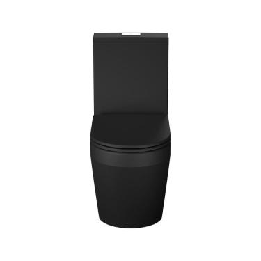 Imagem de Vaso Sanitário com Caixa Acoplada e Assento Soft Close Vulcano Acqua Casa Preto Matte