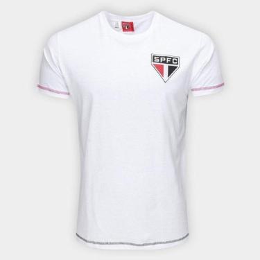Imagem de Camisa São Paulo Braziline Alicerce Masculina, Branco, G
