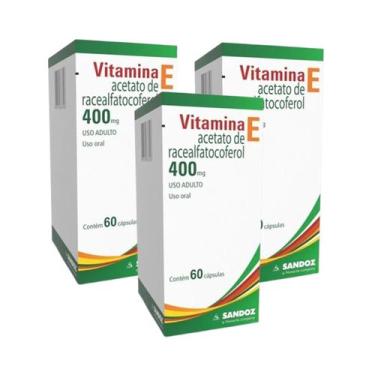 Imagem de Kit 3 Vitamina E 400mg 60 Cápsulas - Sandoz