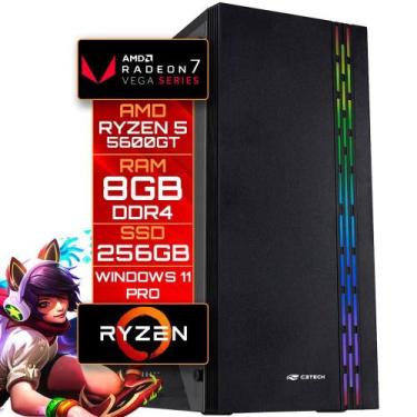 Imagem de Computador Gamer Ryzen 5 5600Gt Ram 8Gb Ddr4, Ssd 256Gb - Sobraltech