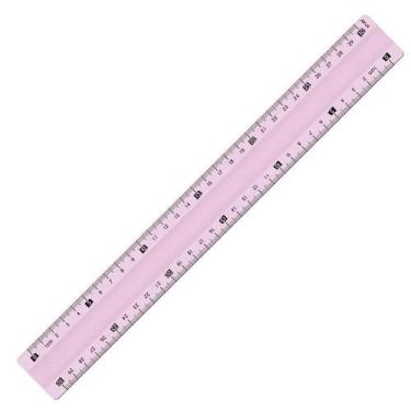 Imagem de Régua Study Unbreakable Flexível 30cm Maped, ROSA
