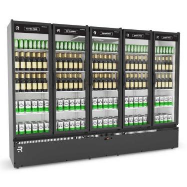 Imagem de Auto Serviço Vanguard Extra Frio 5 Portas Preto/branco Asvef5p 220V - Refrimate