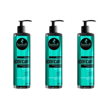 Imagem de Shampoo Haskell Acidificante 300Ml - Kit Com 3Un