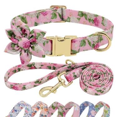 Imagem de Conjunto de coleira e coleira para cães Beirui Cute Girl for Dogs Pink