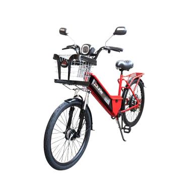 Imagem de Bicicleta Elétrica - Aro 24 - New Confort 800w Lithium - Vermelha - Duos Bikes