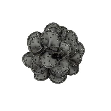 Imagem de Broche grande de flor de rosa strass broche de lapela para mulheres dela moda elegante cristal camélia broches florais broche para vestidos terno roupas acessórios joias flor na lapela casamento 100