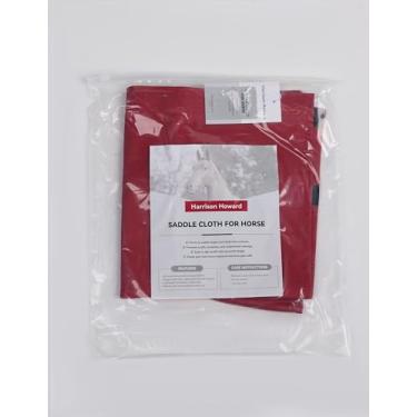 Imagem de Harrison Howard O tecido de suporte de selim independente adiciona proteção à parte inferior do selim evita entalhes de barra, uso seguro de sela com suporte de sela, protetor de sela, apenas vermelho