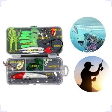 Imagem de Kit 26 Iscas Artificiais  Piaba C/ Estojo Color Lambari Trai - atelie,