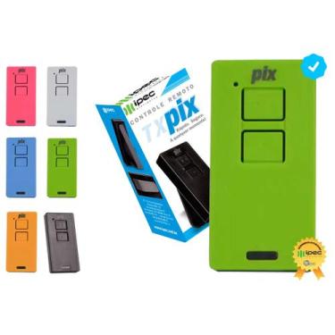 Imagem de Controle Portão Alarme Cerca Tx Pix 2 botões 433,92mhz Garen Ppa Rcg S