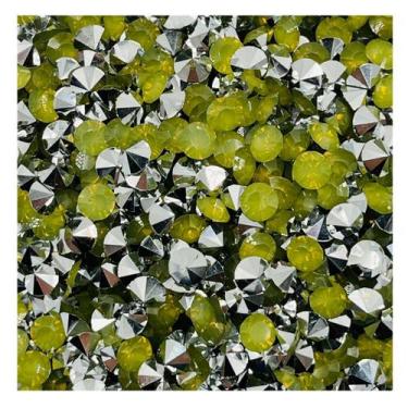 Imagem de Colagem Strass 5mm SS24 Verde Fosco 600pçs Ponto de Luz 36g - Macall