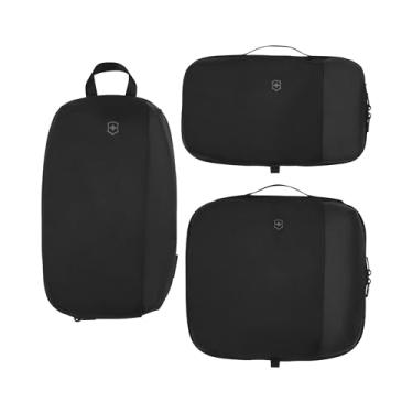 Imagem de Victorinox Artigos Essenciais Para Viagem, Conjunto De Cubos Embalagem, Três Bolsas Compressíveis E Expansíveis - Preto