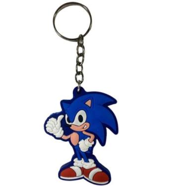 Imagem de Chaveiro Emborrachado Personagem Sonic - Nacional
