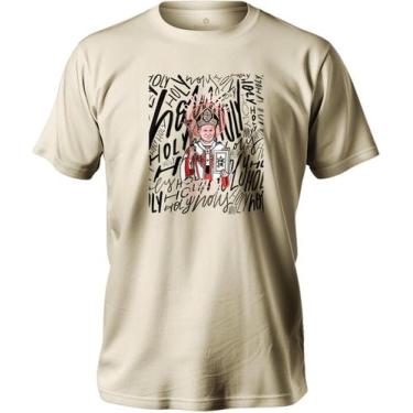 Imagem de Camiseta De Algodão Masculina E Feminina Estampada Holly São João Paul