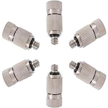 Imagem de Bicos De Nebulização De Alta Pressão Para Sistema De Resfriamento Externo Com Tees Bico De Nebulização De Aço Inoxidável Pulverizador De Nebulização Atomizante Bicos, 0.4mm