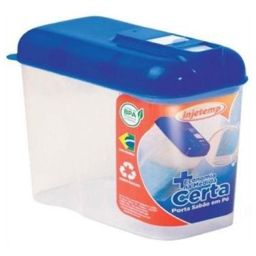 Imagem de Porta Sabao Em Po C/ Dosador 1 Kg - Injetemp
