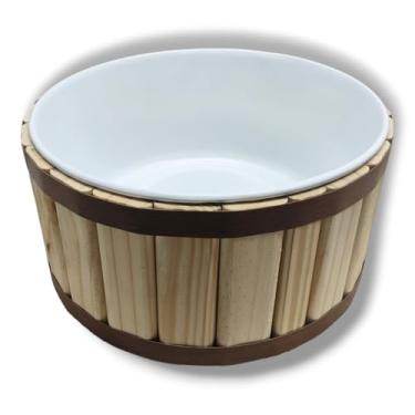 Imagem de Tina Escalda Pés em Pinus Natural - bacia em pintura premium Branca