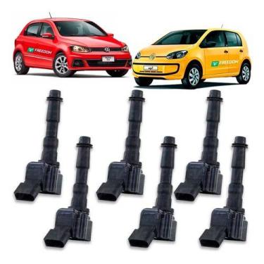 Imagem de Bobina de ignição vw gol fox saveiro jetta up! audi a3 a1 030905110b -