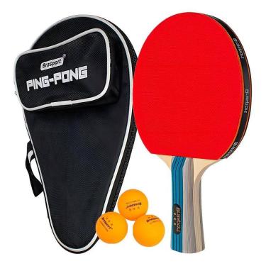 Imagem de 2X Raquete Ping Pong De Tenis De Mesa Profissional C/Raquete