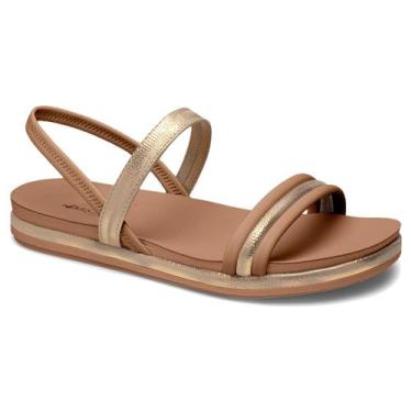 Imagem de Sandália Feminina Mississipi Rasteira Confortável MF454, Caramelo, 37