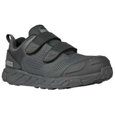 Imagem de Hoss Sapato masculino Buster Low Hoo-and-Loop-Big Size Fire and Safety Shoe, Preto, 15 XX-Wide
