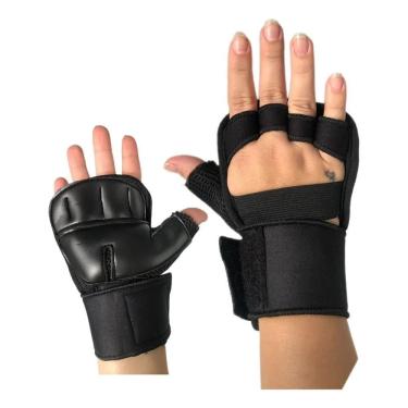 Imagem de 2X Luva De Academia Com Munhequeira Masculino E Feminino