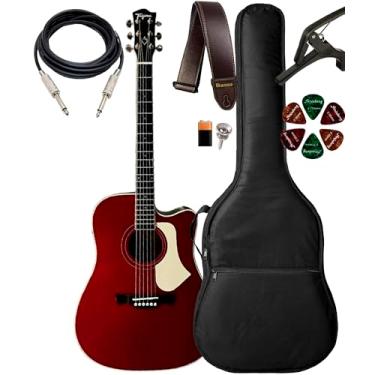 Imagem de Kit Violão Tagima Andes Cutway Elétrico Aço + Acessórios (CAS)